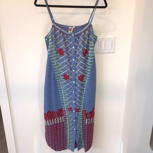 Anthropology boho dress. Size M.